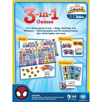 Disney Matching and More 3-in-1 Spidey and His Amazing Friends Card Game