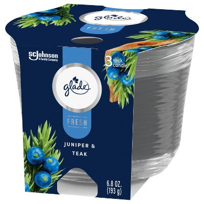 Glade 3 Wick Candle - Juniper & Teak - 6.8oz