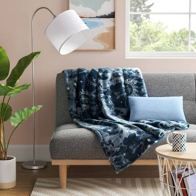 Lumbar Texture Cotton Pillow Sky Blue - Room Essentials