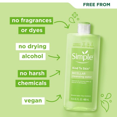 Simple Micellar Cleansing Water - Unscented - 13.5 fl oz
