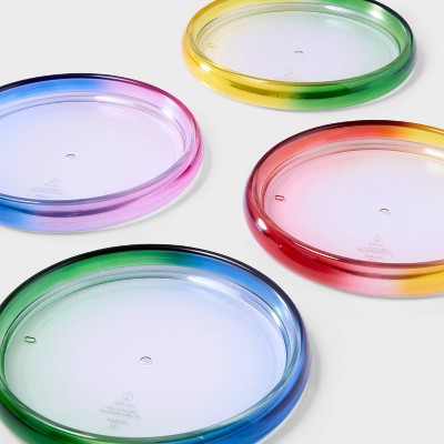 Pride 4pc 6.6" Cocktail Plates