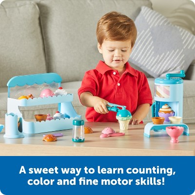 Learning Resources Swirly Scoops Ice Cream Shoppe: Baby & Toddler Learning Toy, 2-Year-Old Gifts, 31 Pieces