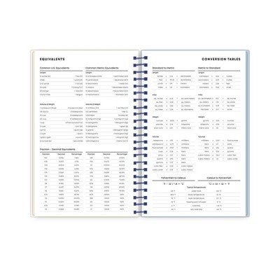 Blue Sky Weekly/Monthly Spiral Planner 5"x8" Printed Dylan Blue Check Swirl