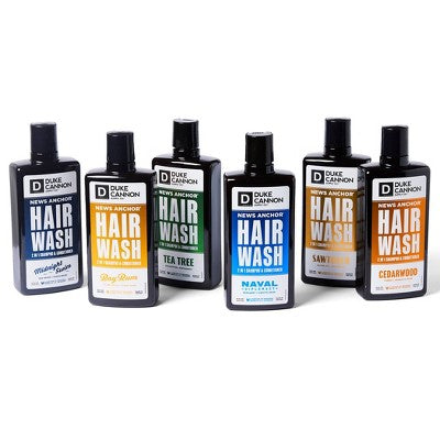 Duke Cannon Cedarwood 2-in-1 Hair Wash - Fresh Cedar Shampoo and Conditioner for Men - 14 fl. oz