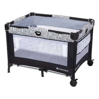 Baby Trend Nursery Den Playard with Snooze Pod and Flip Over Changer - Hidden Jungle Trio (LOCAL PICKUP ONLY)