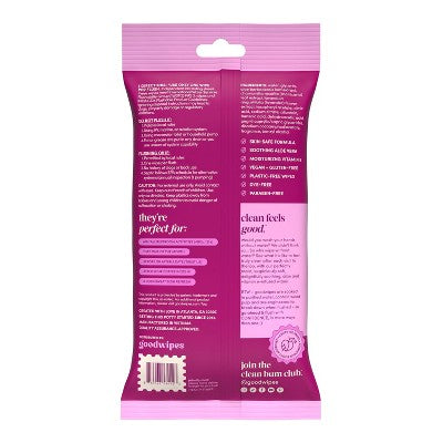 Goodwipes Flushable Wipes Travel Size Rosewater - 18ct