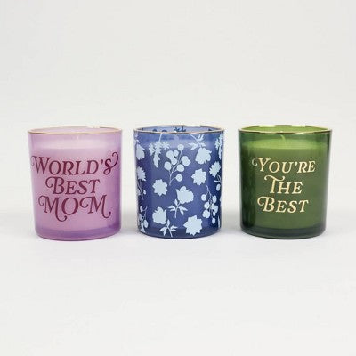 Love x June "World's Best Mom" Mother's Day Candle Purple