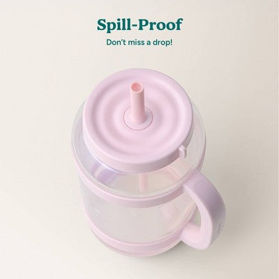 Reduce 80oz Tritan Waterday Mug Light Pink: Iridescent Tumbler with Straw & Twist-Off Lid, Dishwasher-Safe