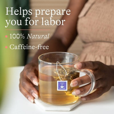 Lansinoh HotTea Mama Final Push Tea - Raspberry Leaf Tea for Pregnancy - 14ct