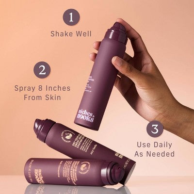 Niches & Nooks, Sweat Absorbing Intimate pH Balanced Chafing Barrier Feminine Spray - Airy Vanilla - 2oz
