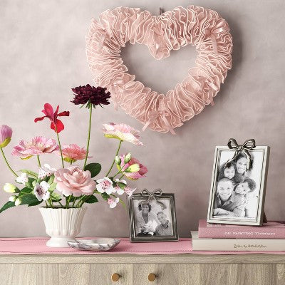 Valentine's Day Heart Wreath Blush - Threshold