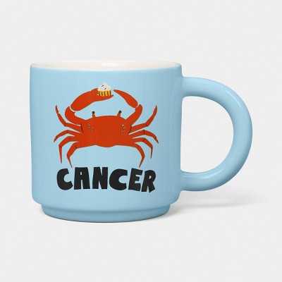 15 fl oz Zodiac Cancer Mug Blue - Room Essentials