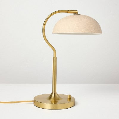 Ceramic Shade Table Lamp Brass - Hearth & Hand with Magnolia