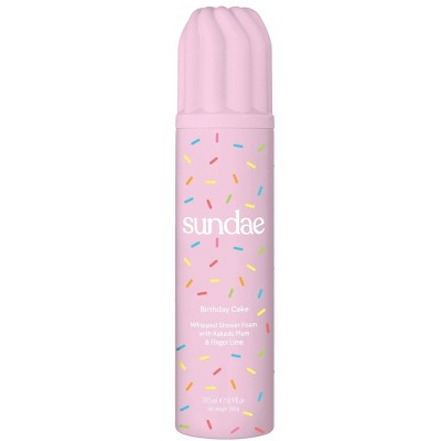 Sundae Body Wash - Birthday Cake - 8.9 fl oz: Foam, Whole Body, Normal to Very Dry Skin