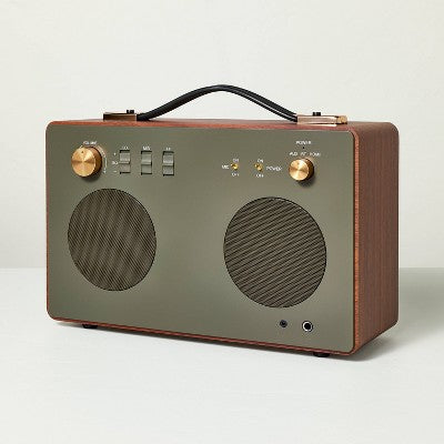 Brass Dolby Speaker Forest Green - Hearth & Hand with Magnolia