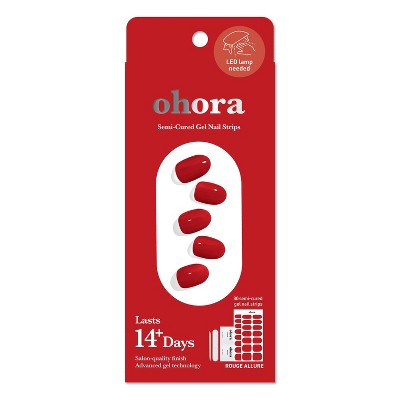 Ohora Gel Nail Art Basic Line - Rouge Allure - 30ct