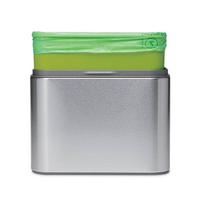 simplehuman 4L Compost Caddy Bin Brushed Stainless Steel