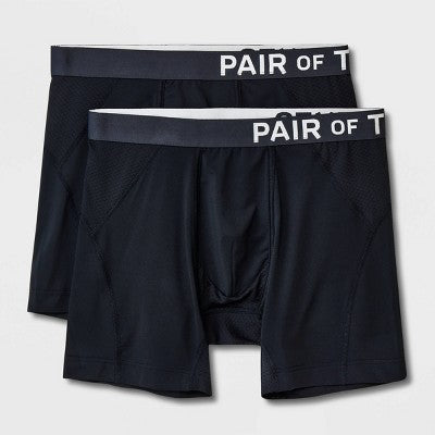 Pair of Thieves Men's SuperCool Boxer Briefs 2pk - Black M