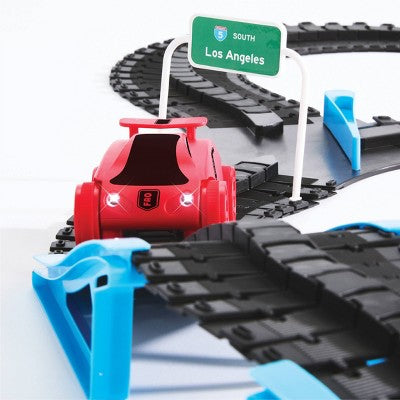 FAO Schwarz Vehicle Playset with DIY Track