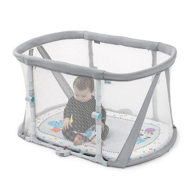 Baby Einstein Kick & Snooze Playard with Oval Fitted Sheet