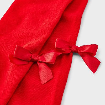 Toddler Girls' Christmas Bow Fashion Tights - Cat & Jack Red 4T-5T