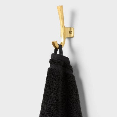 4pk Total Fresh Antimicrobial Washcloth Set Black - Threshold