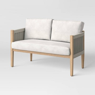 Pasadena Patio Loveseat Gray - Threshold designed with Studio McGee (LOCAL PICKUP ONLY)