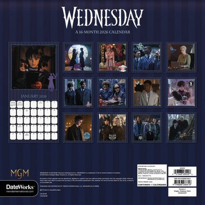 DateWorks 12"x12" 2026 Wednesday Wall Calendar