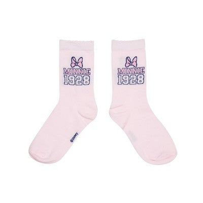 Women's Minnie Mouse Socks - Light Pink M/L