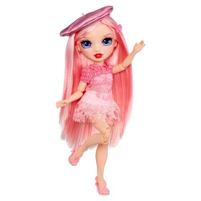 Rainbow High Pretty in Paris Fashion - Bella Parker (Pink) Rainbow 11" Fashion Doll with Outfit & Handbag Girls Toy Ages 4-12 Years