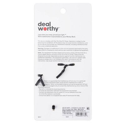 USB-C to Ethernet Adapter - dealworthy - Black