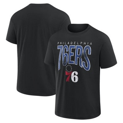 NBA Philadelphia 76ers Men's Black Short Sleeve T-Shirt - L