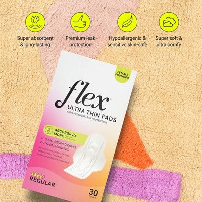 Flex Regular Ultra Thin Pads - 30ct