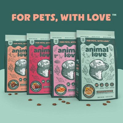 Animal Love High Protein Dry Dog Food with Real Chicken Brown Rice and Pumpkin - 5lbs