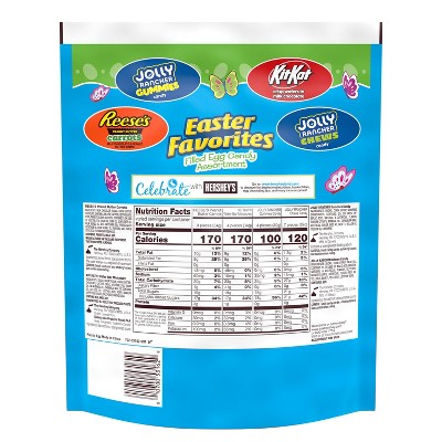 Reese's, Jolly Rancher, Kit Kat Assorted Flavored Pre-Filled Plastic Egg Easter Candy - 4.3oz/12ct