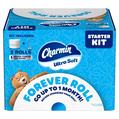 Charmin Toilet Paper Ultra Soft Forever Roll Starter Kit - 2 Rolls - 1700 Sheet