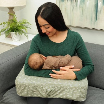 Leachco The Natural Nursing Pillow - Dots/Sage Green
