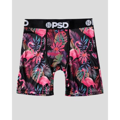 PSD Men's Tropical Flamingo Print Briefs - Blue/Pink XXL