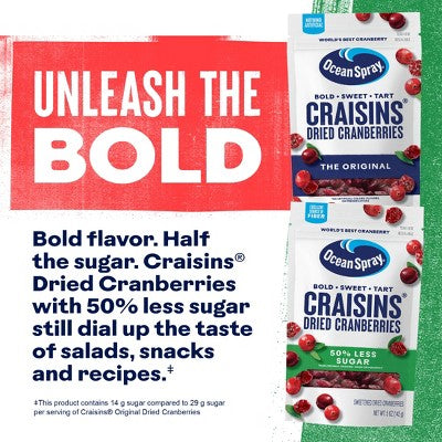 Ocean Spray Reduced Sugar Craisins - 5oz