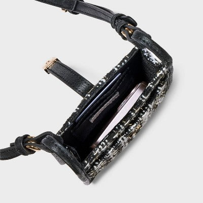 Slip Phone Crossbody Bag - A New Day Black/White