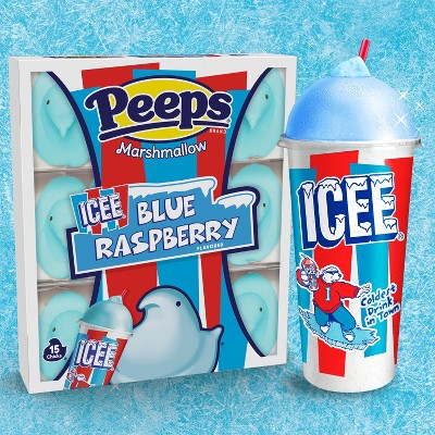 Peeps Easter Icee Blue Raspberry Chicks - 4.5oz