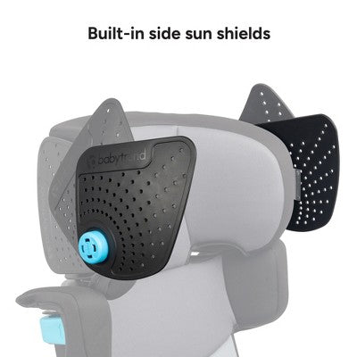Baby Trend Koa Slim High Back Booster Car Seat with Side Sun Visors and Latch - Cosmic Gray: 120 lbs Maximum Weight, 9.75 lbs Product Weight (LOCAL PICKUP ONLY)