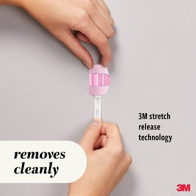Command 5pk Damage-Free Transparent Cord Clips Lemonade