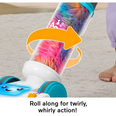 Fisher-Price Laugh & Learn 2-in-1 Vacuum Toddler Electronic Learning Toy with Lights & Music