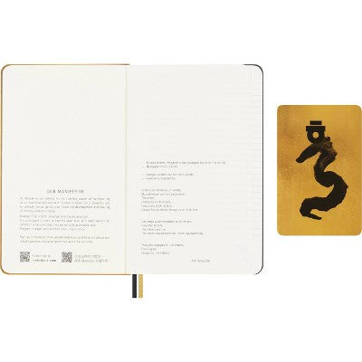 Moleskine 176pg Ruled Large Journal 8.29"x5.12" Year of the Dragon: Hard Cover, Elastic Band,