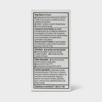 Ibuprofen PM Caplets - Diphenhydramine (NSAID) - 20ct - up&up