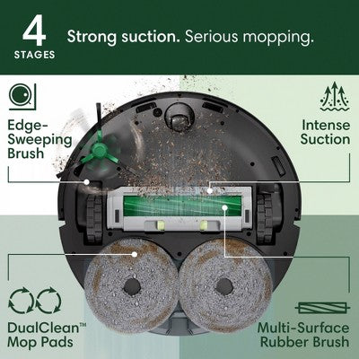 iRobot Roomba Plus 405 (G185) Combo Cordless Vacuum & Mop G185020 5.8" Cleaning Path Black (LOCAL PICKUP ONLY)