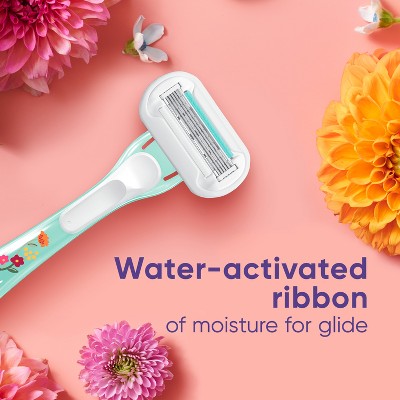 Venus + Rifle Paper Co. Extra Smooth Sensitive 5-Blade Women's Disposable Razors - 2ct
