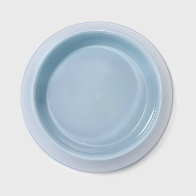 6 Cup PP Dog and Cat Bowl - Boots & Barkley Steel Blue