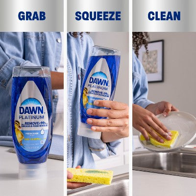 Dawn Platinum Ez Squeeze Liquid Dish Soap Fresh Rain - 24 fl oz
